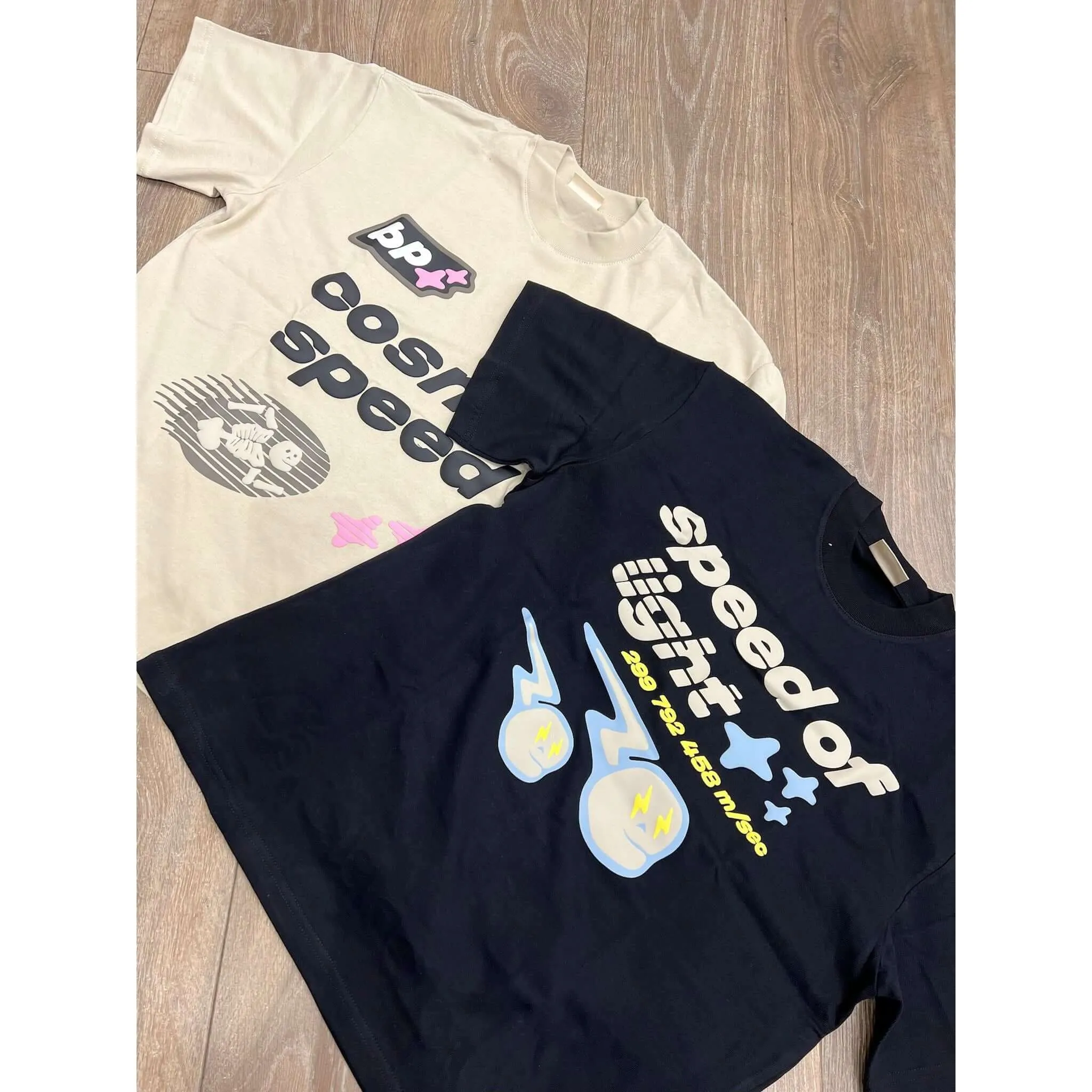 Broken Planet Market Speed of Light T-Shirt - Midnight Black