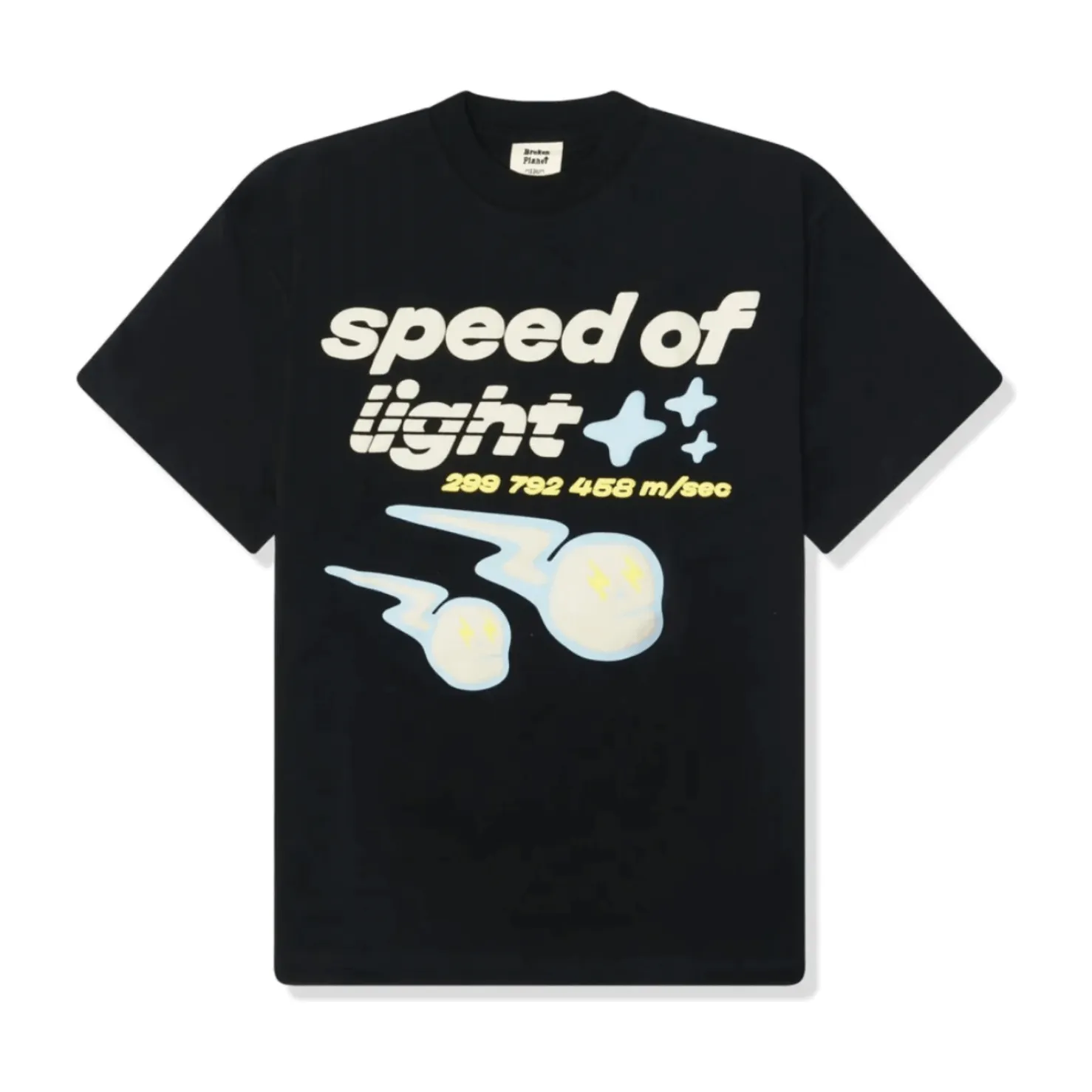 Broken Planet Market Speed of Light T-Shirt - Midnight Black