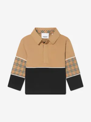 Burberry Baby Boys Long Sleeve Gerry Polo Shirt