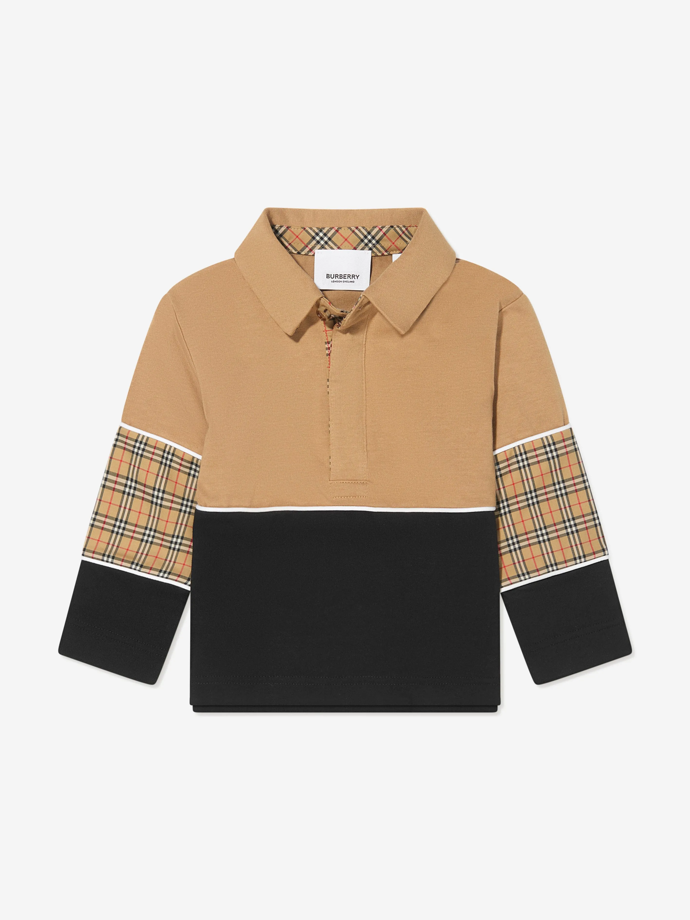 Burberry Baby Boys Long Sleeve Gerry Polo Shirt