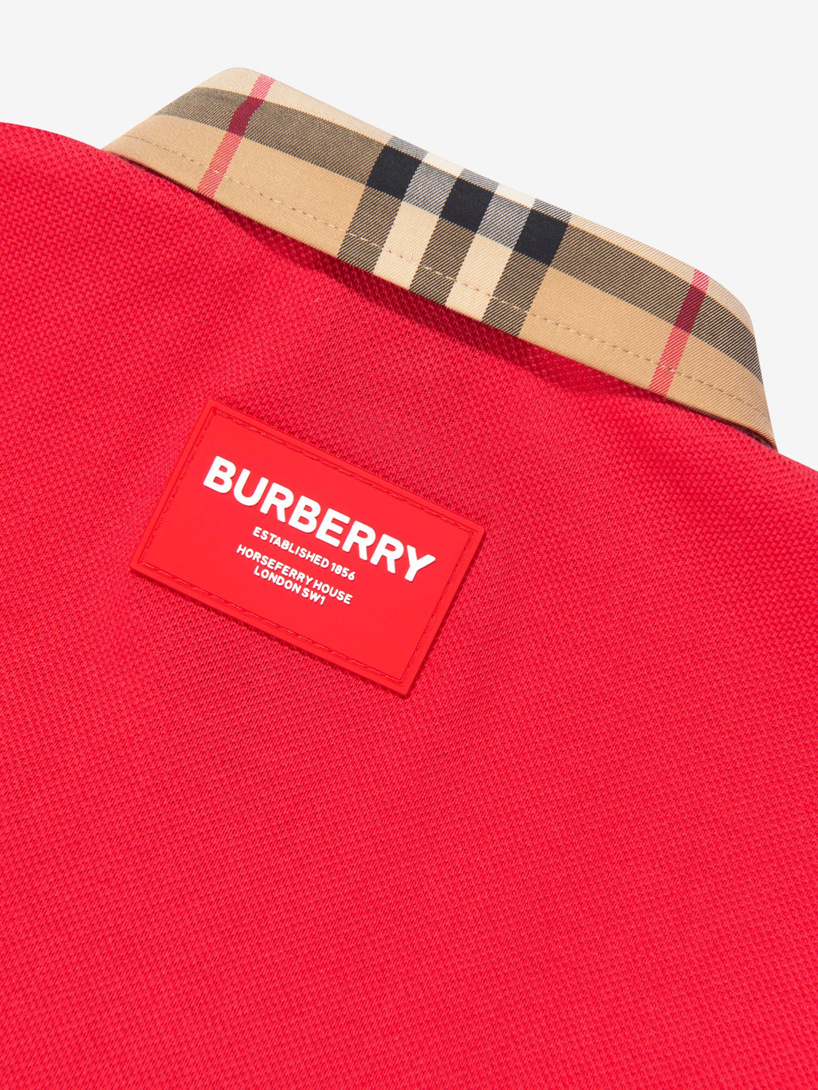 Burberry Baby Boys Mini Johane Polo Shirt In Red