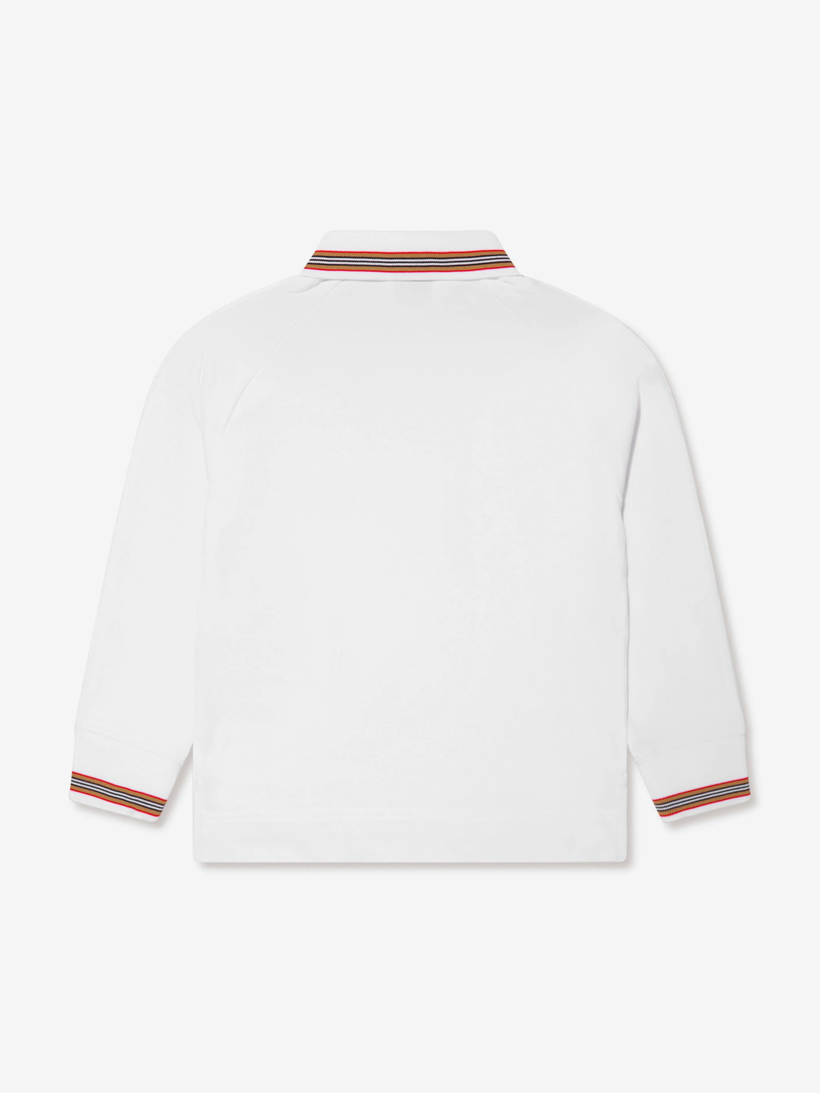 Burberry Boys Christo Long Sleeve Polo Shirt