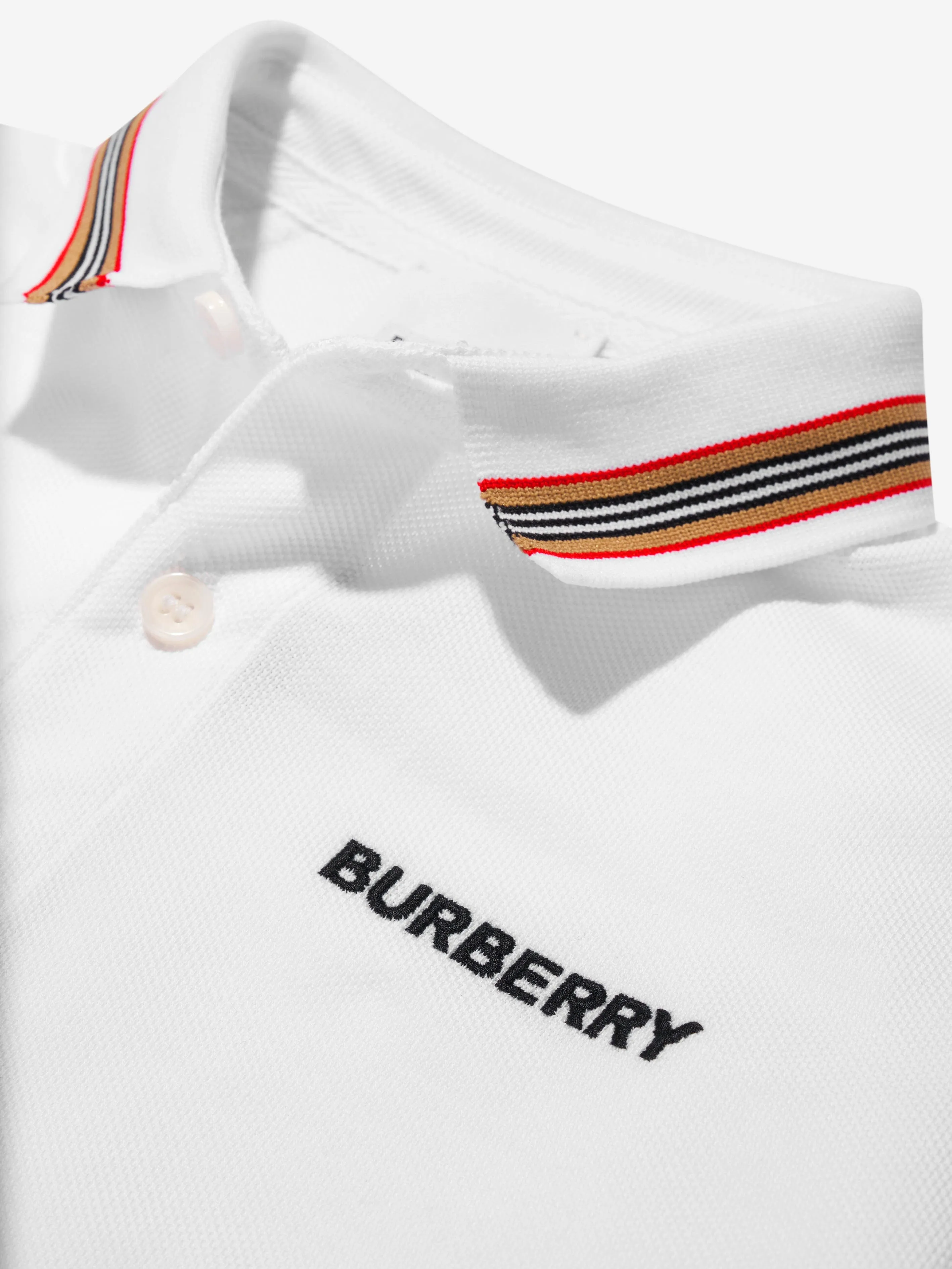 Burberry Boys Christo Long Sleeve Polo Shirt
