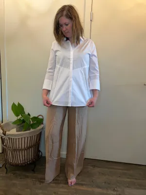 Carré Noir - White Collared Shirt