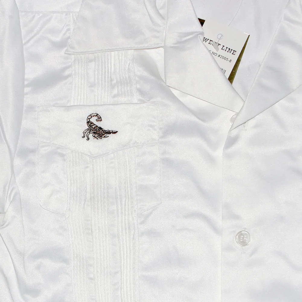 Child Toddlers Shirt Button Up Collared Casual Guayabera Kids Scorpion T-Shirt