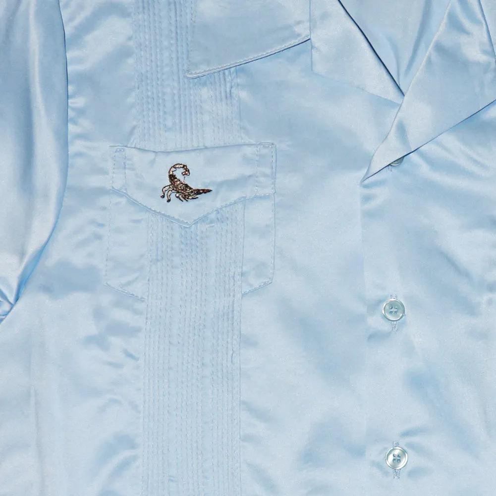 Child Toddlers Shirt Button Up Collared Casual Guayabera Kids Scorpion T-Shirt