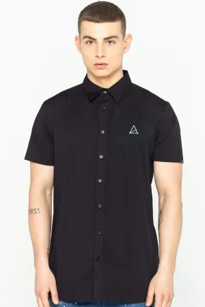 Clinton Men's Short Sleeve Shirt - Black