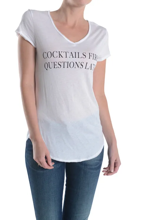 Cocktails First T-Shirt