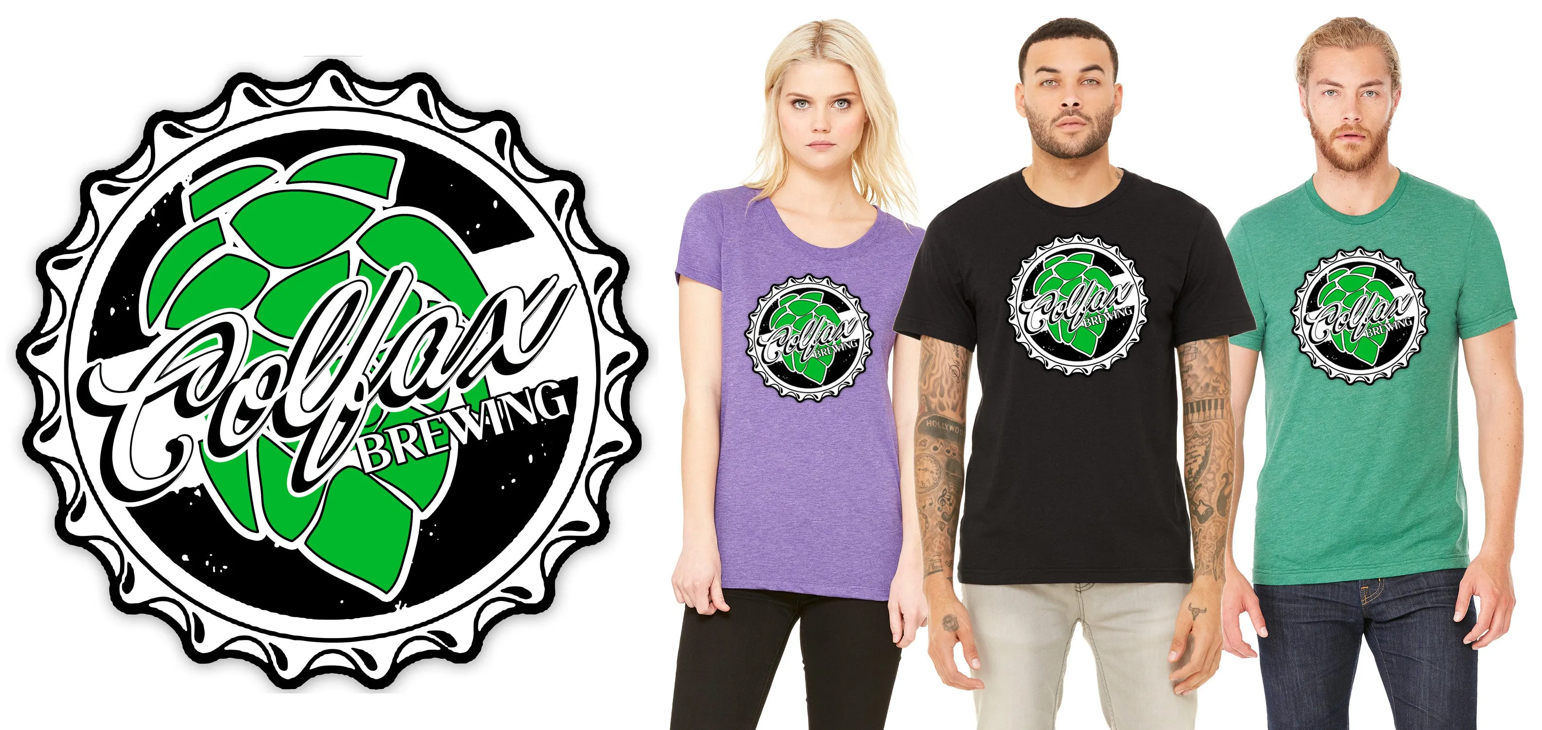 Colfax Brewing Company Bottle Cap T-shirt