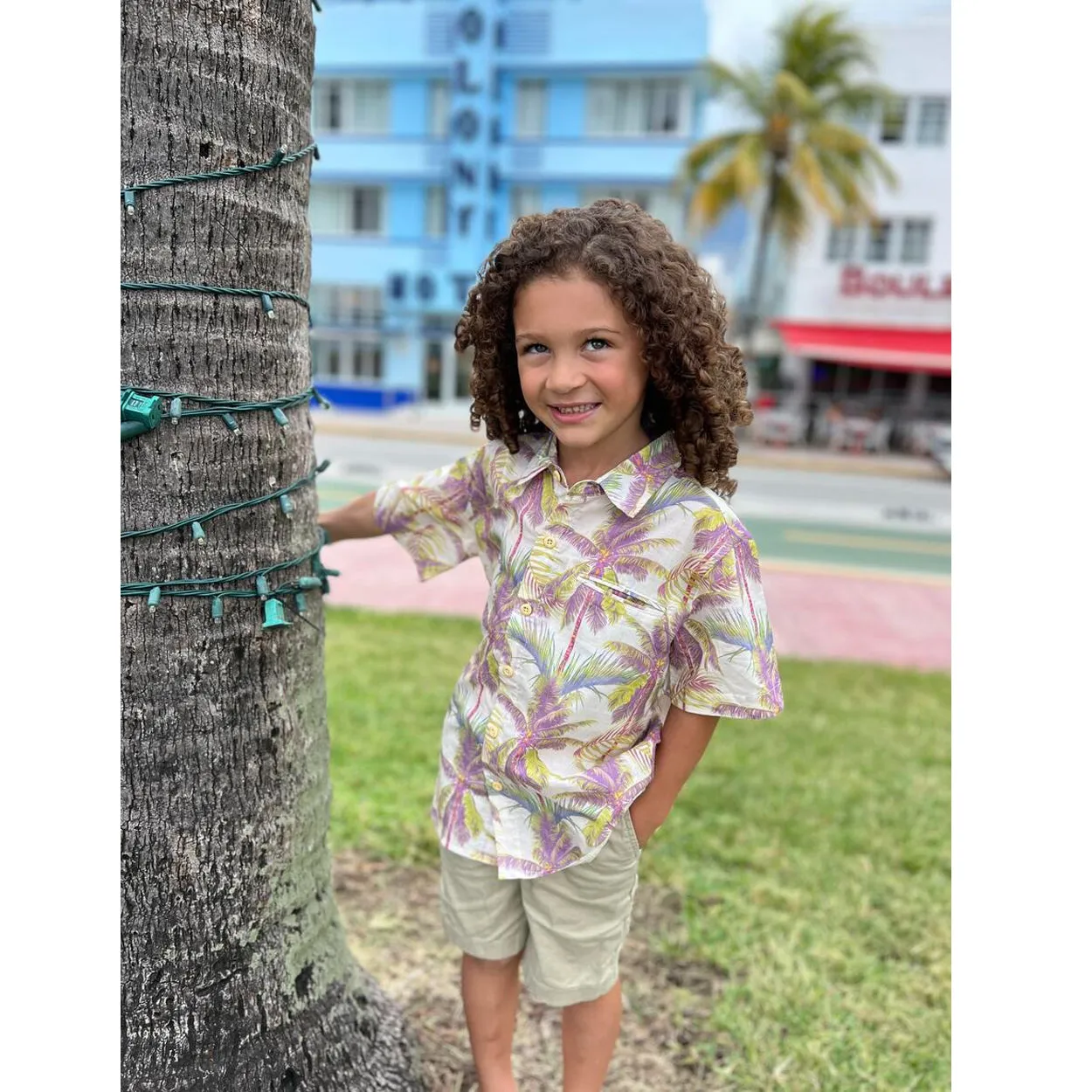 Collared Short-sleeve Shirt - South Beach