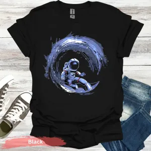 Cosmic Surfing Astronaut T-Shirt