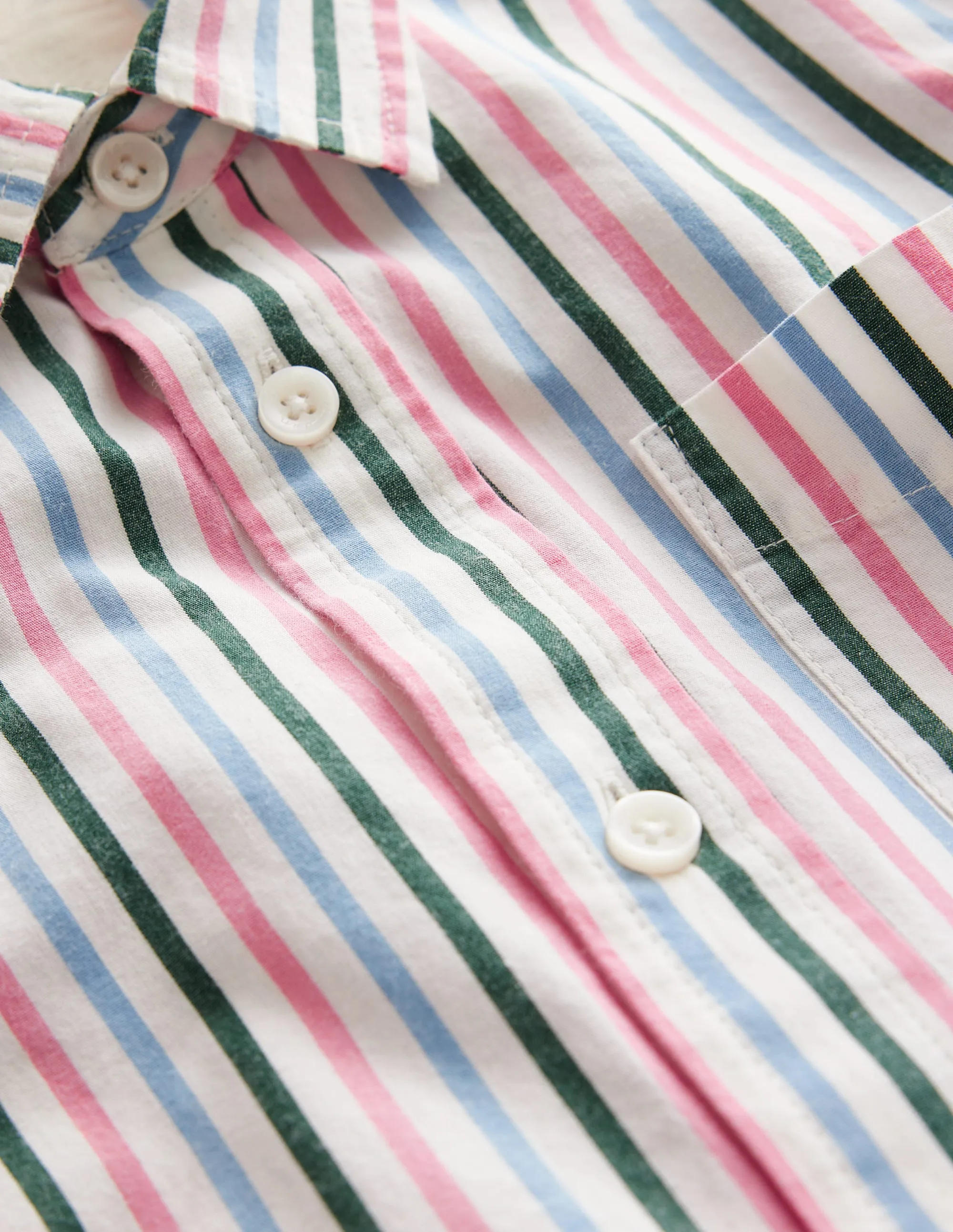 Cotton Shirt-Multi Stripe