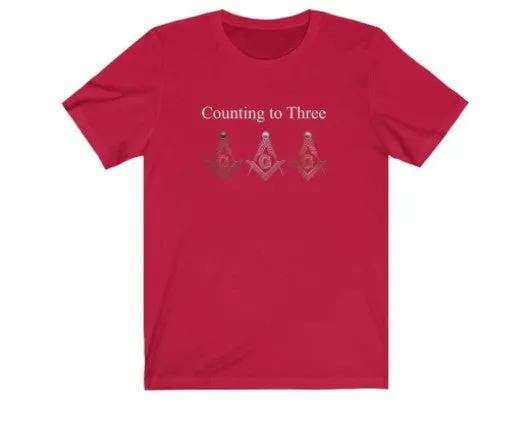 Counting To Three Masonic T-Shirt