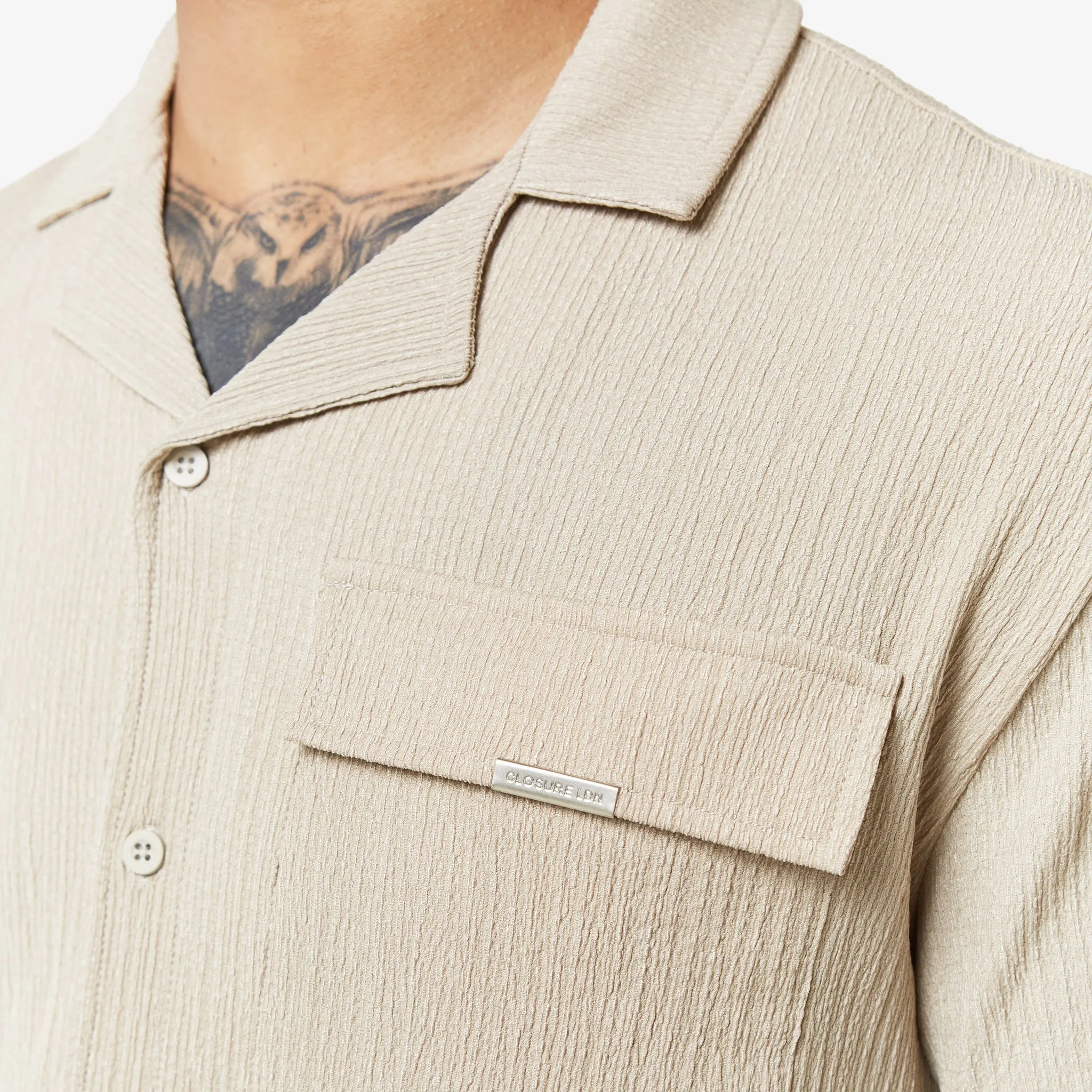 Crinkle Shirt | Stone