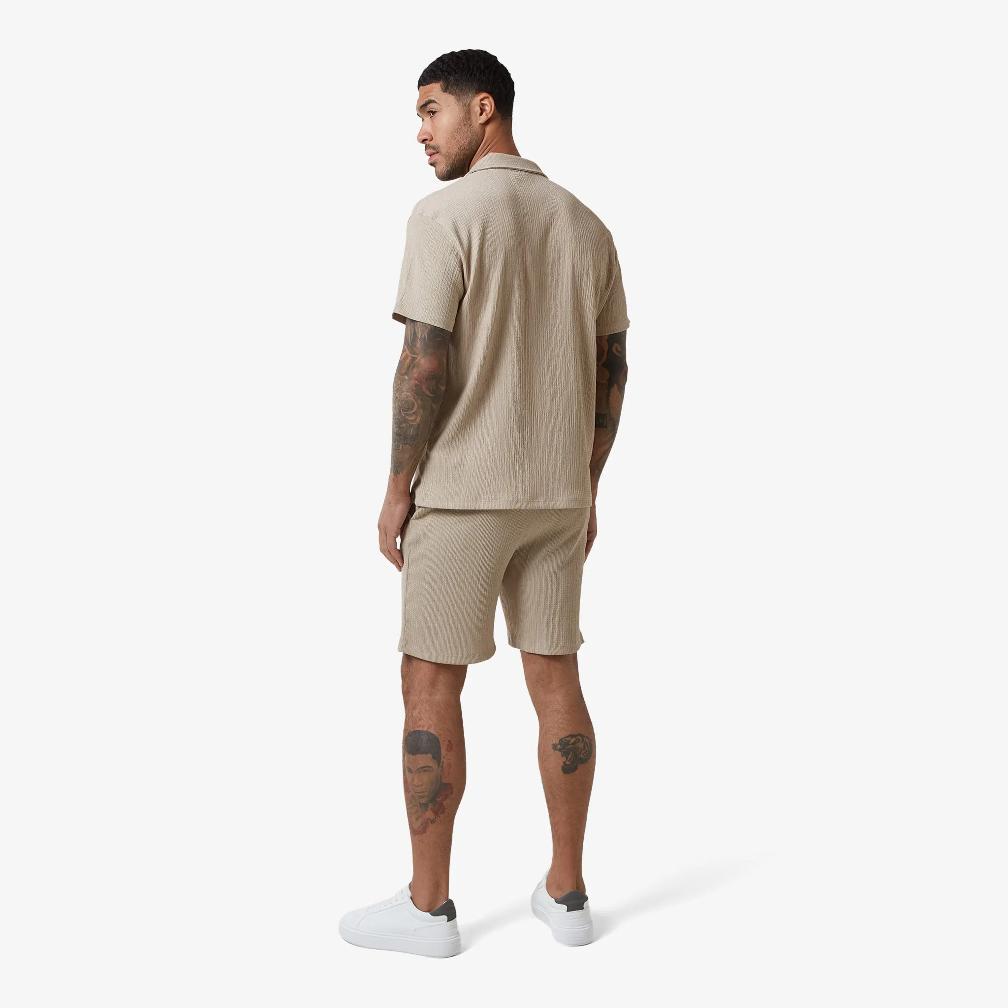 Crinkle Shirt | Stone