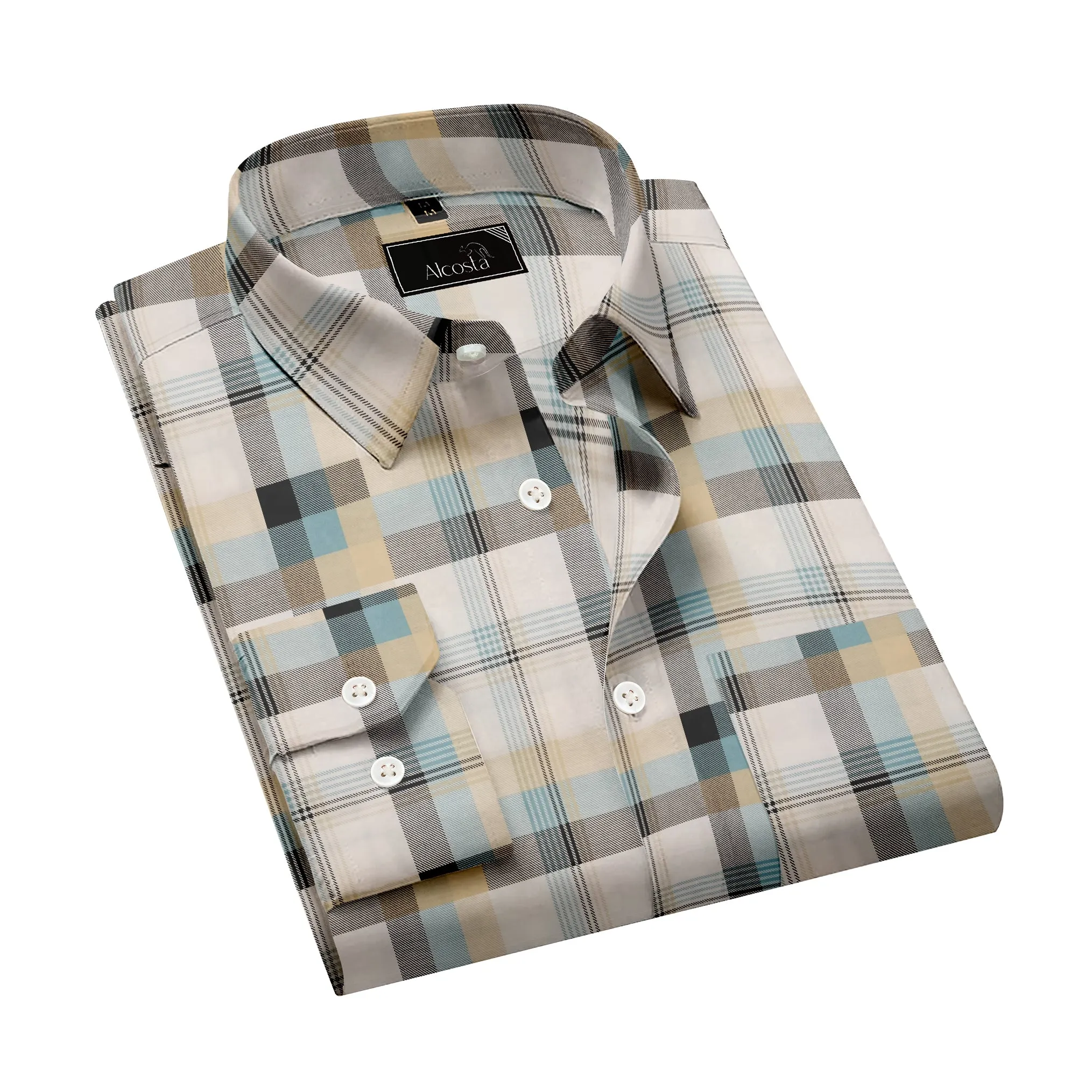 CROSSWEAVE YELLOW CHECKED SHIRT