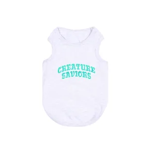 CS PUPPY ARCH LOGO T LIGHT HEATHER GREY