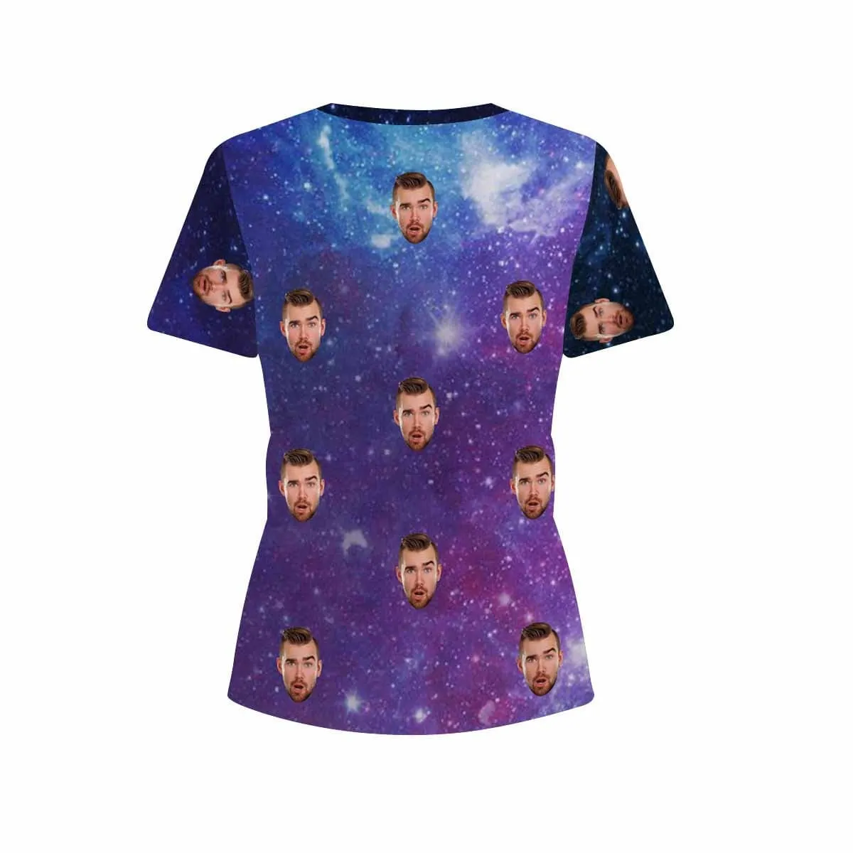 Custom Face Galaxy Women's T-shirt
