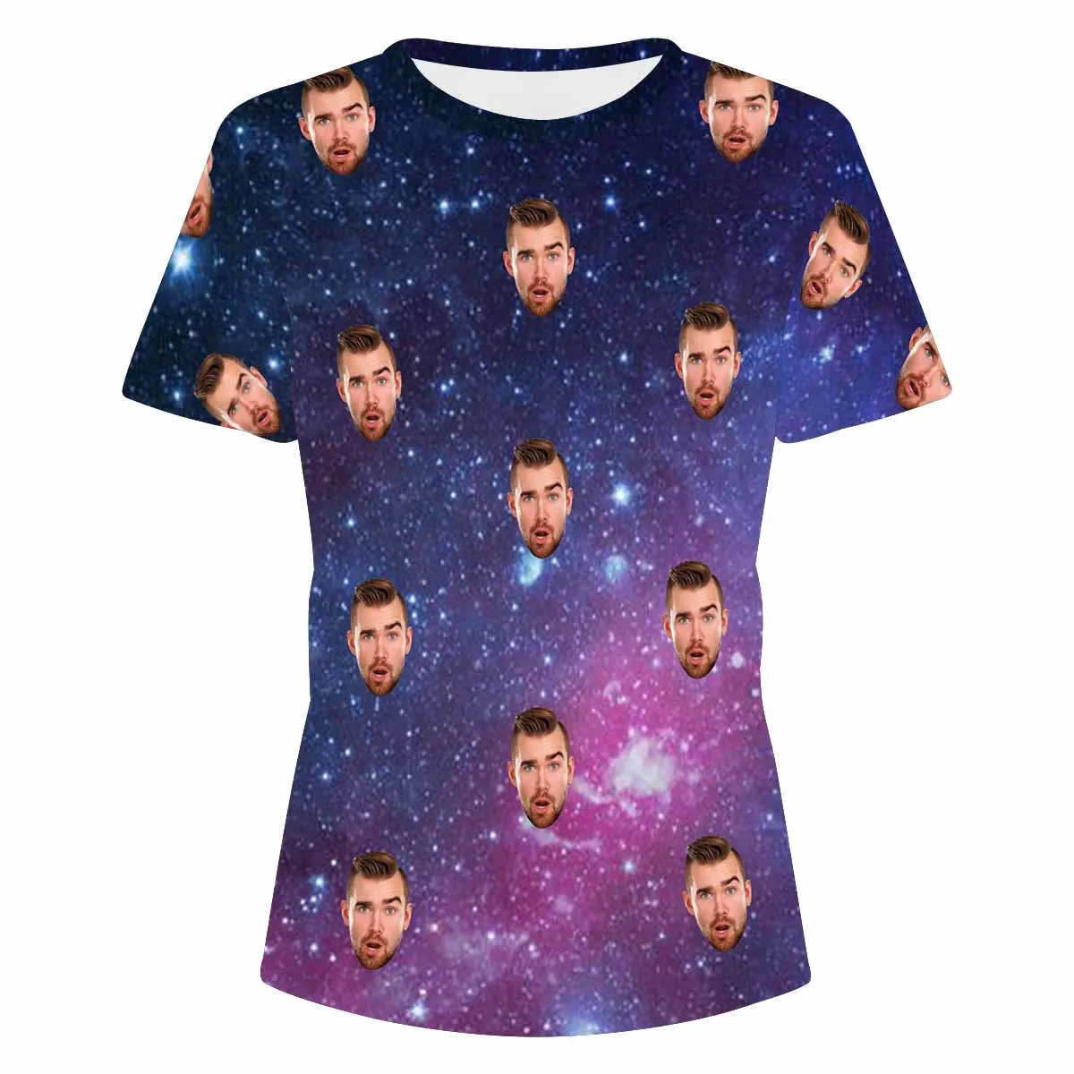 Custom Face Galaxy Women's T-shirt