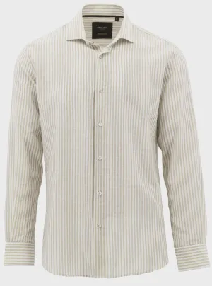 Daniel Hechter L/S Stripe Shirt - Brown