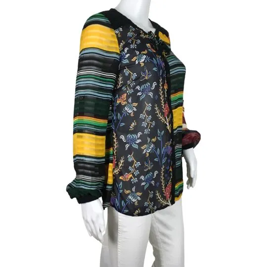 Desigual Cam Glenn Shirt with Colourful Pattern Blouse