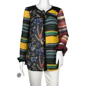 Desigual Cam Glenn Shirt with Colourful Pattern Blouse