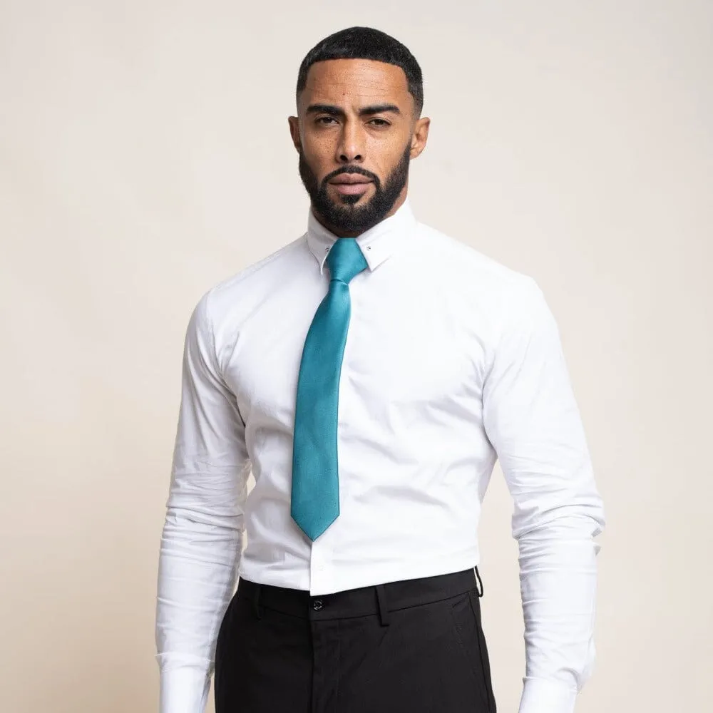 Diaz White Cotton Shirt