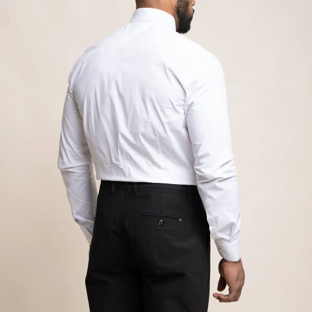 Diaz White Cotton Shirt