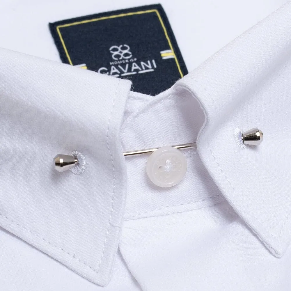 Diaz White Cotton Shirt