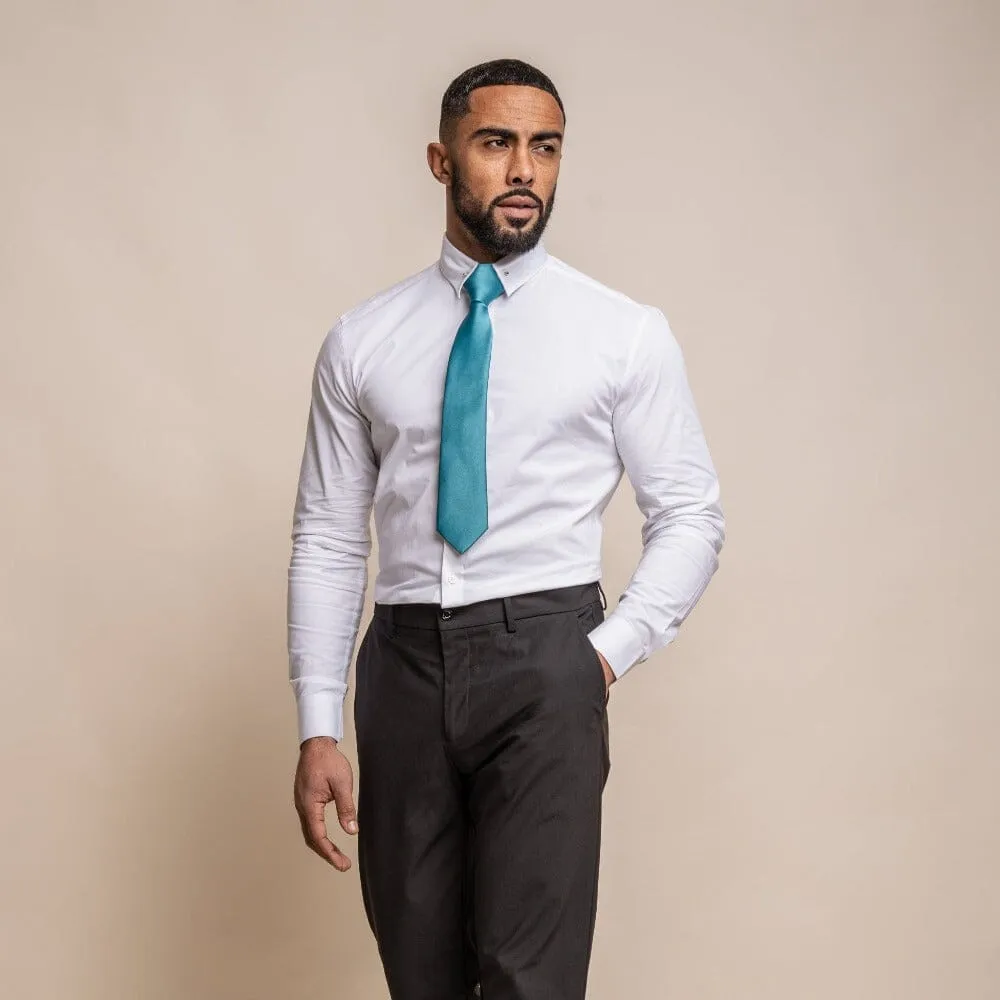 Diaz White Cotton Shirt