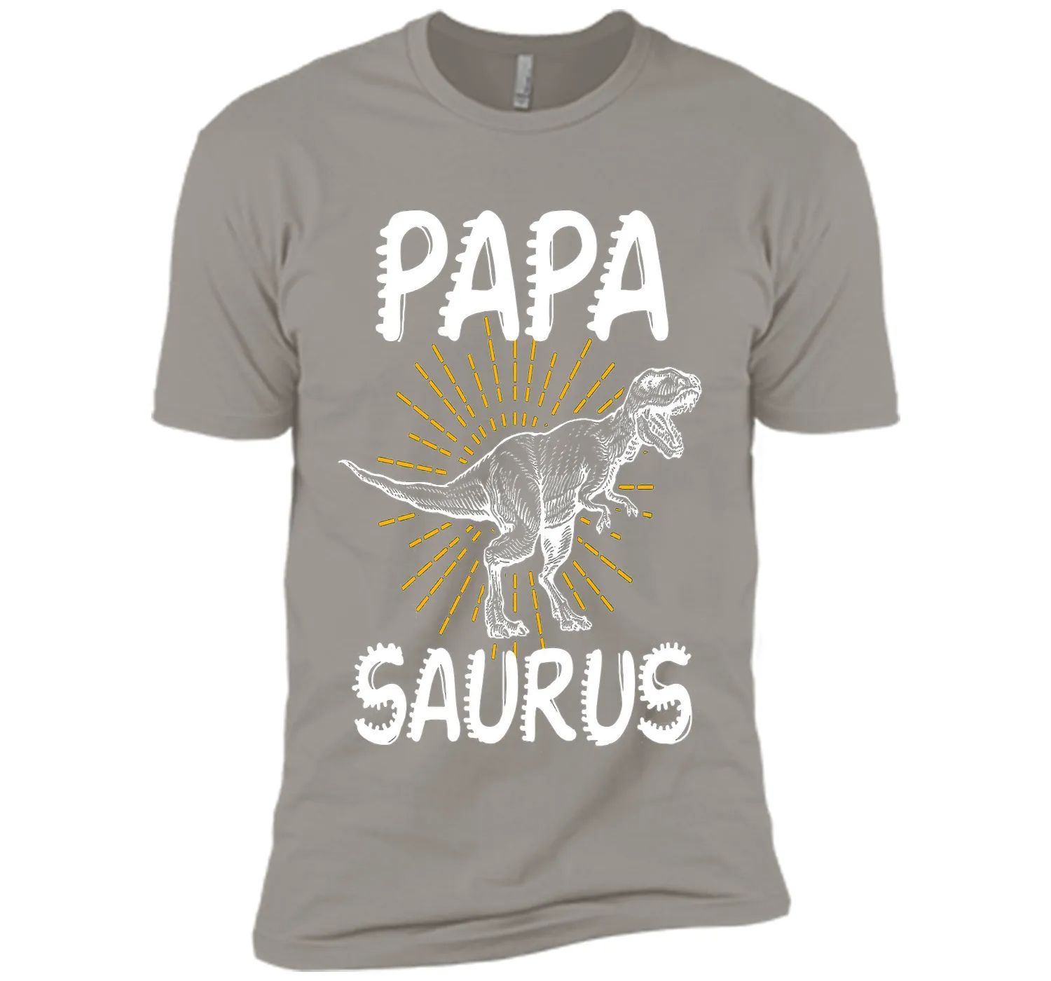 Dinosaur Papa  Proud Papa T- Shirt  Fathers Day Gift