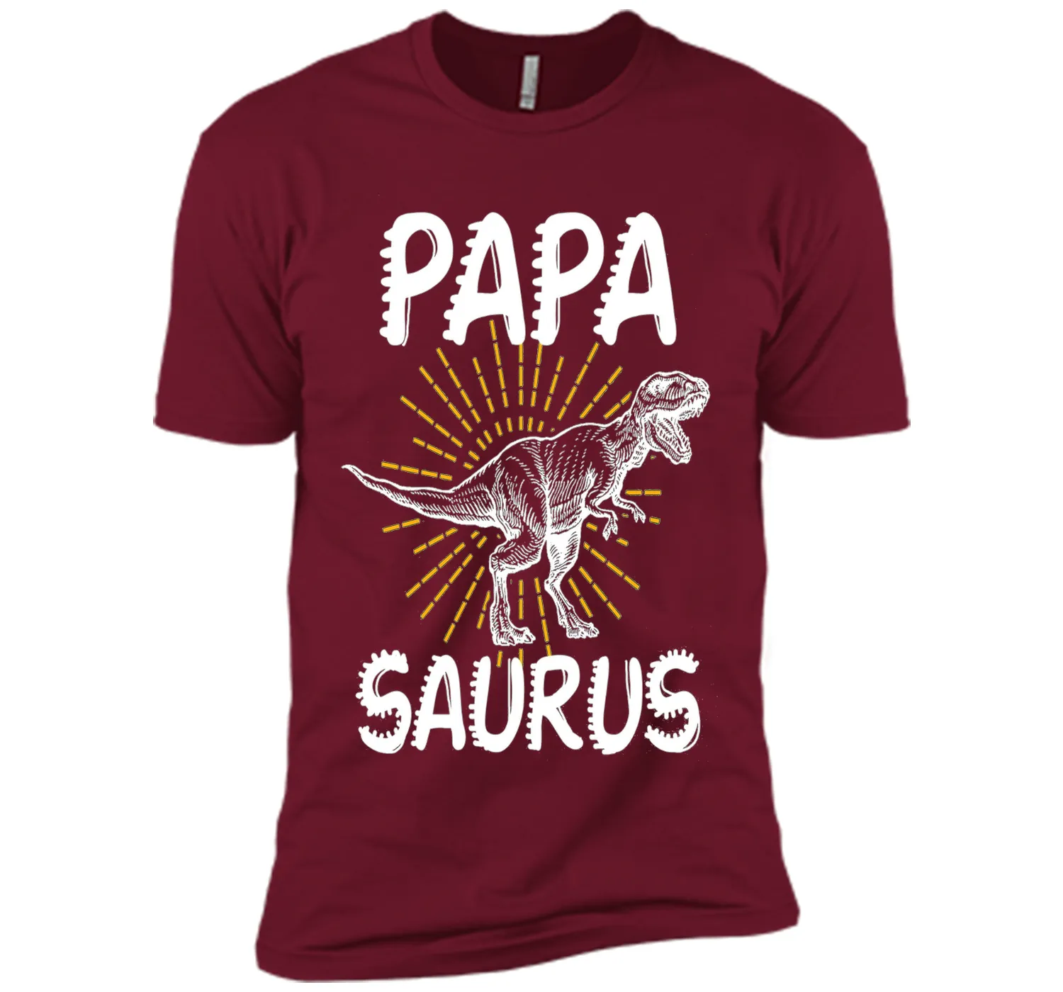 Dinosaur Papa  Proud Papa T- Shirt  Fathers Day Gift