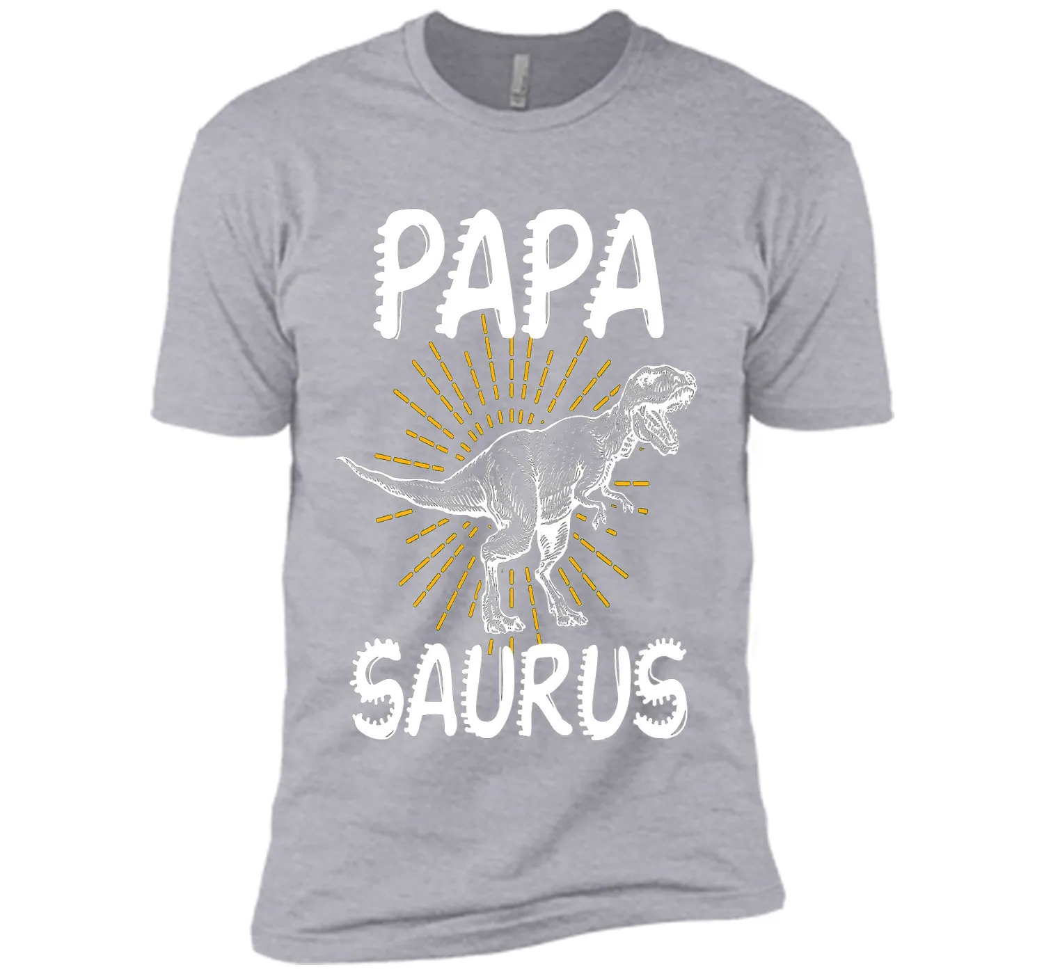 Dinosaur Papa  Proud Papa T- Shirt  Fathers Day Gift