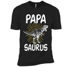 Dinosaur Papa  Proud Papa T- Shirt  Fathers Day Gift