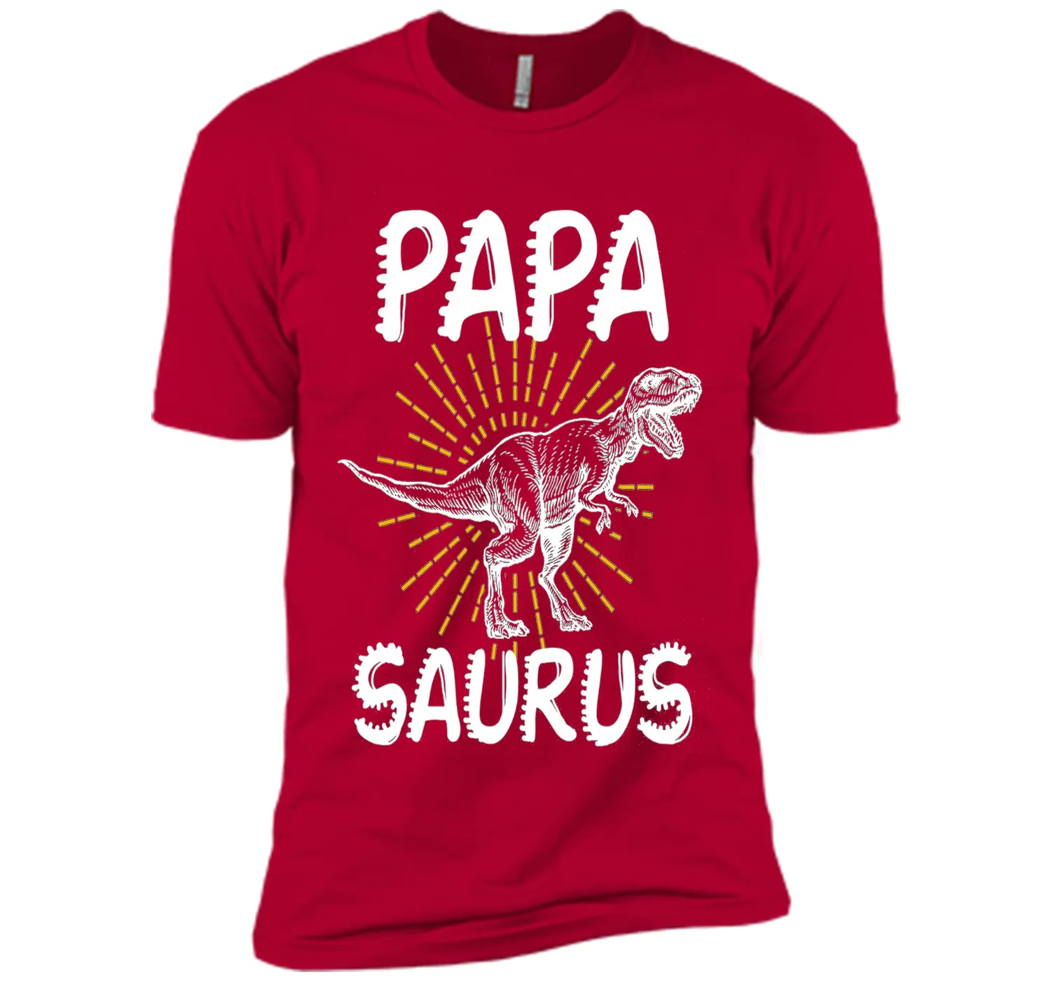 Dinosaur Papa  Proud Papa T- Shirt  Fathers Day Gift