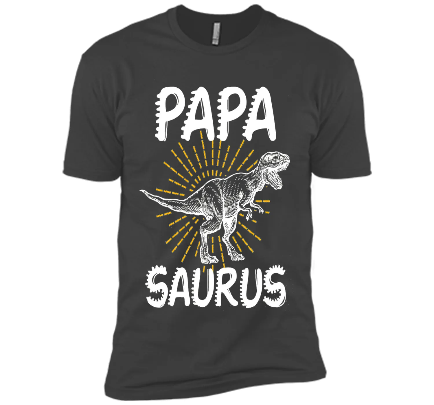 Dinosaur Papa  Proud Papa T- Shirt  Fathers Day Gift