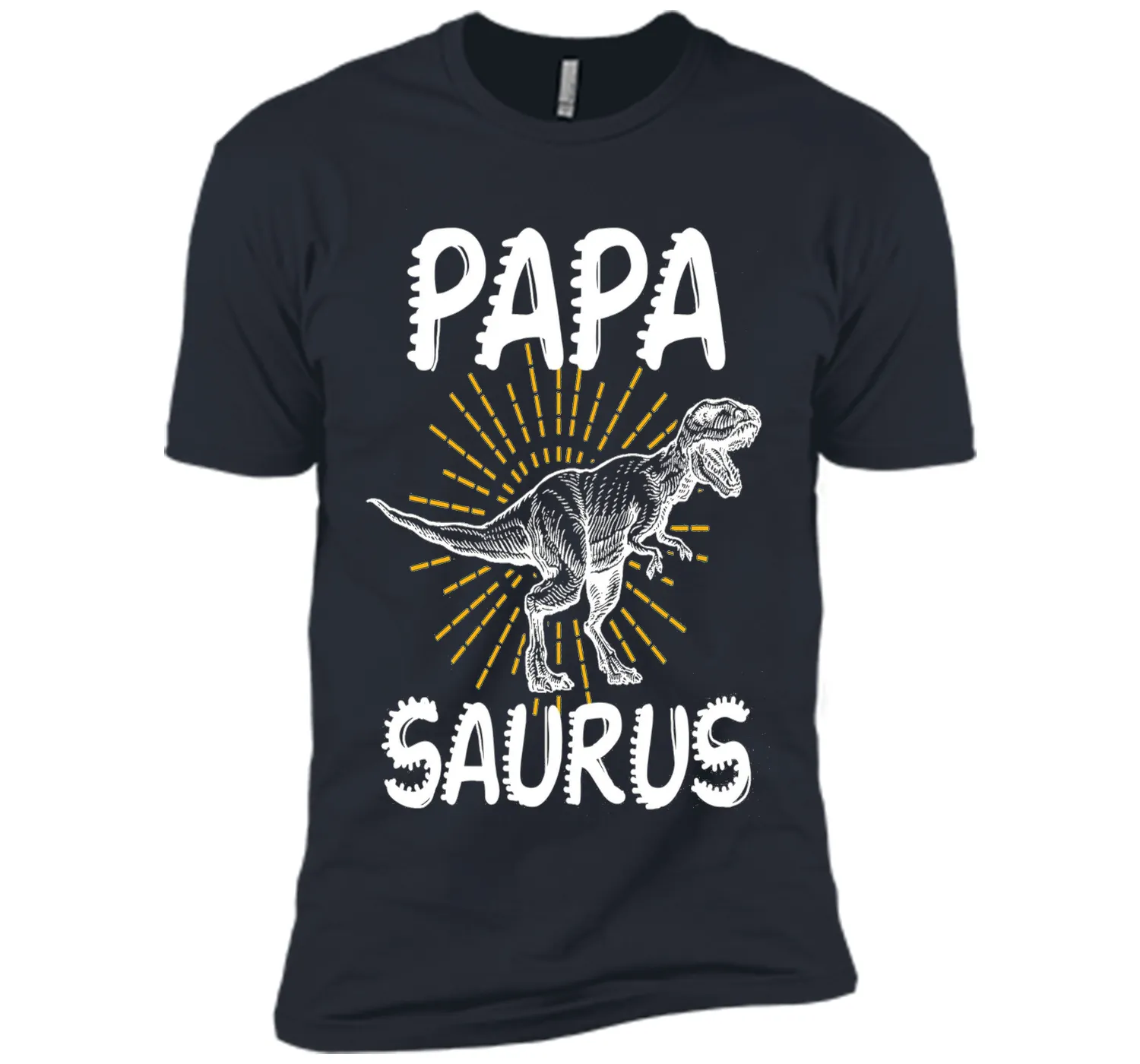 Dinosaur Papa  Proud Papa T- Shirt  Fathers Day Gift