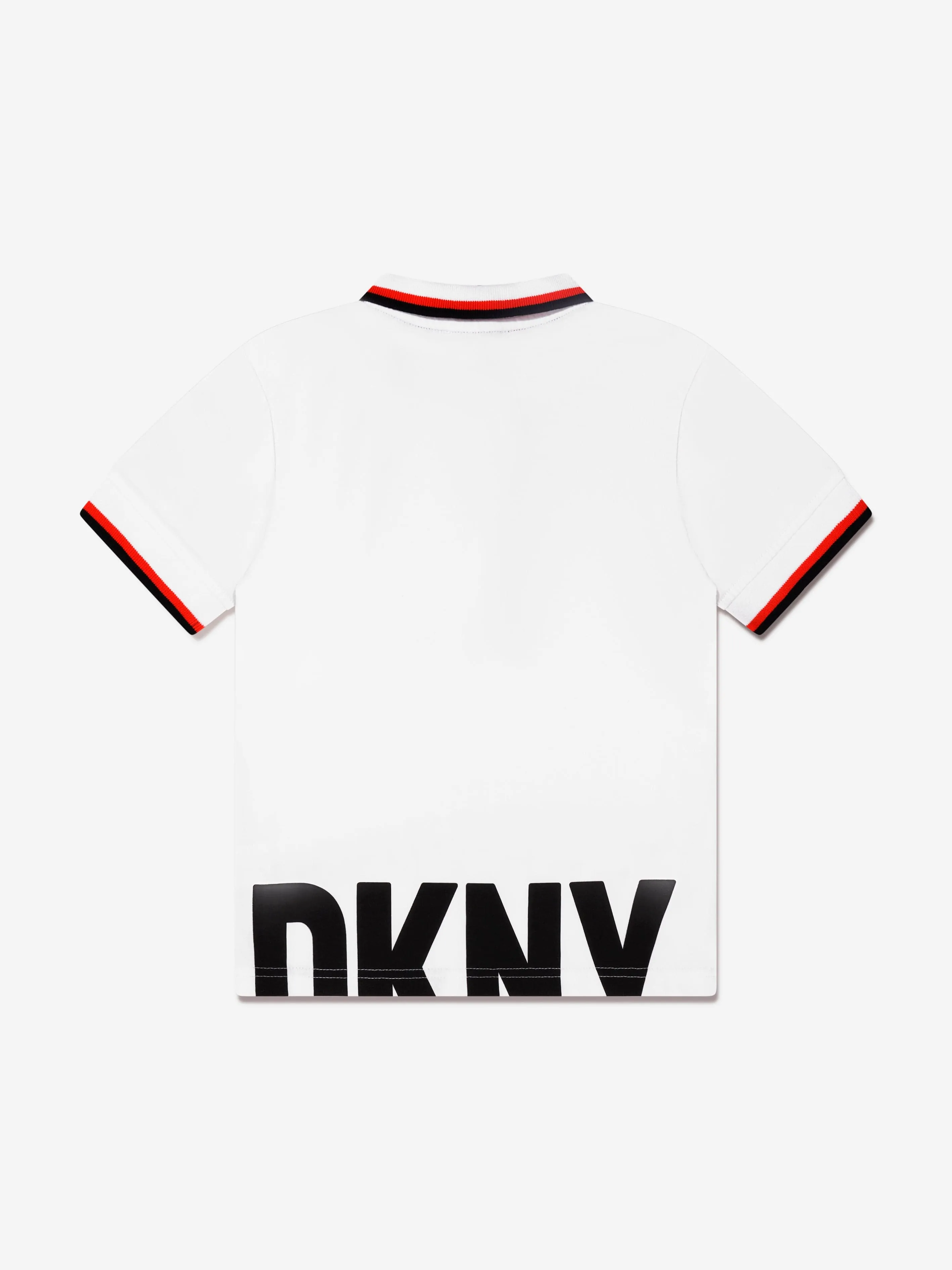 DKNY Boys Organic Cotton Polo Shirt in White