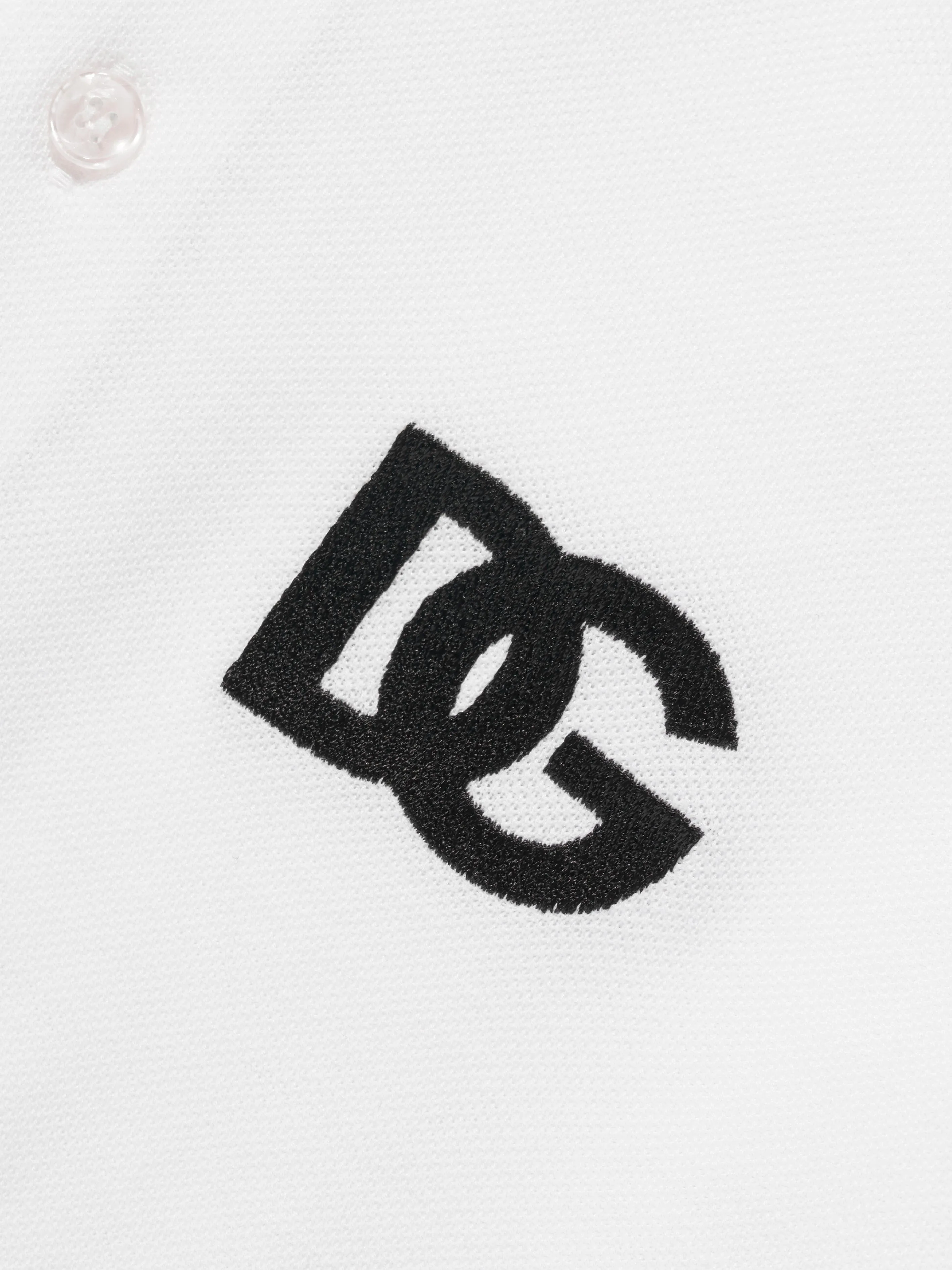 Dolce & Gabbana Boys Logo Polo Shirt in White