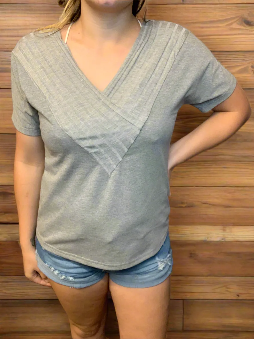 Dressy V Neck Tee