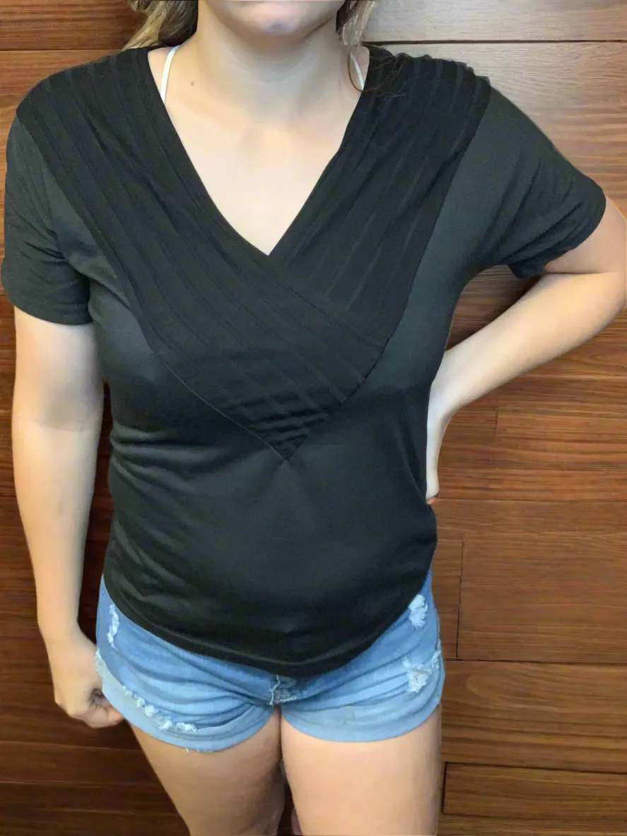 Dressy V Neck Tee