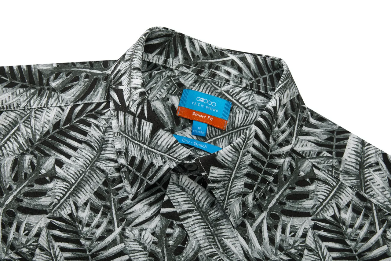 Dry Leaf All Over Print Shirt in Smart Fit