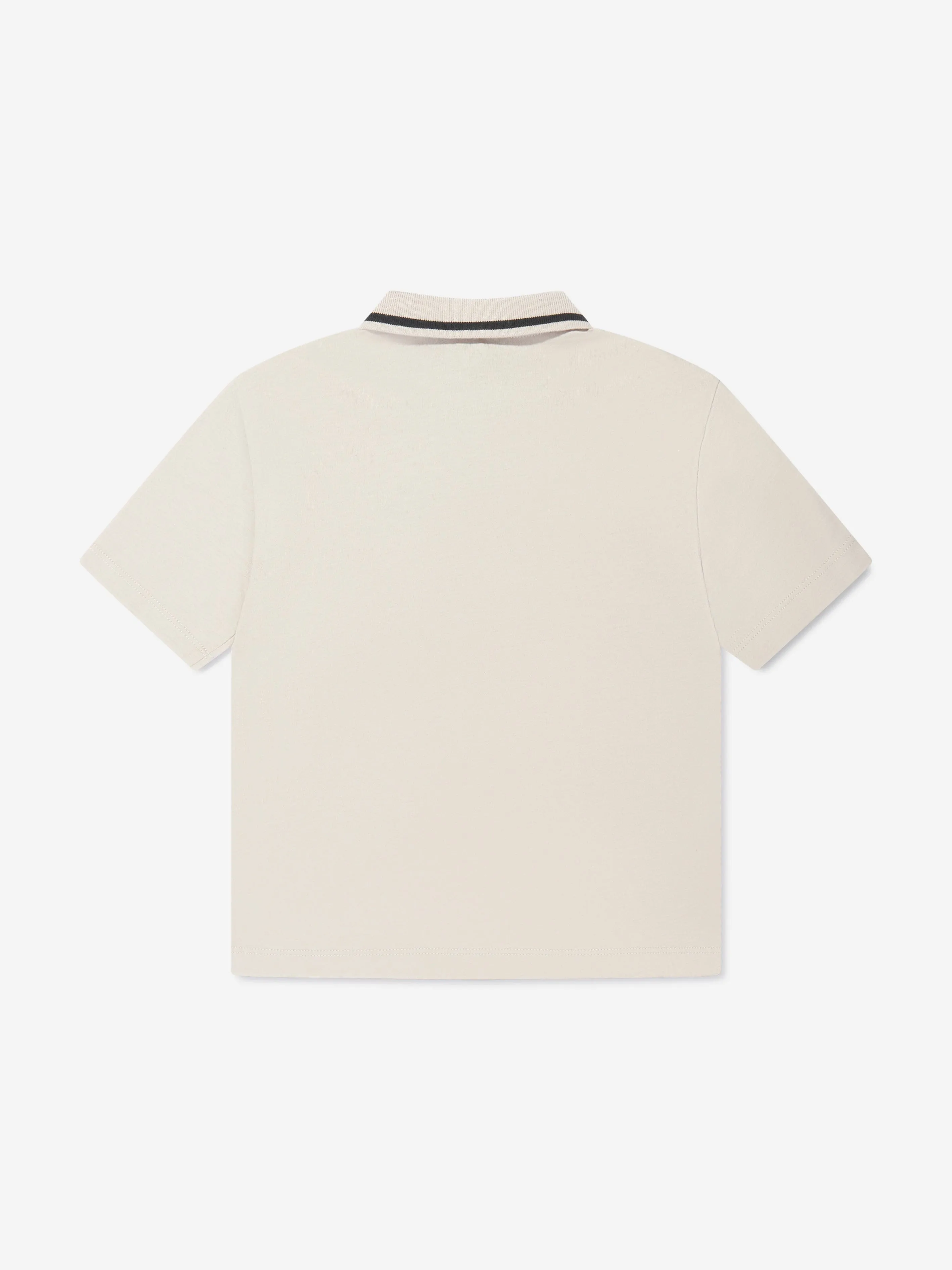 EA7 Emporio Armani Boys Logo Polo Shirt in Beige