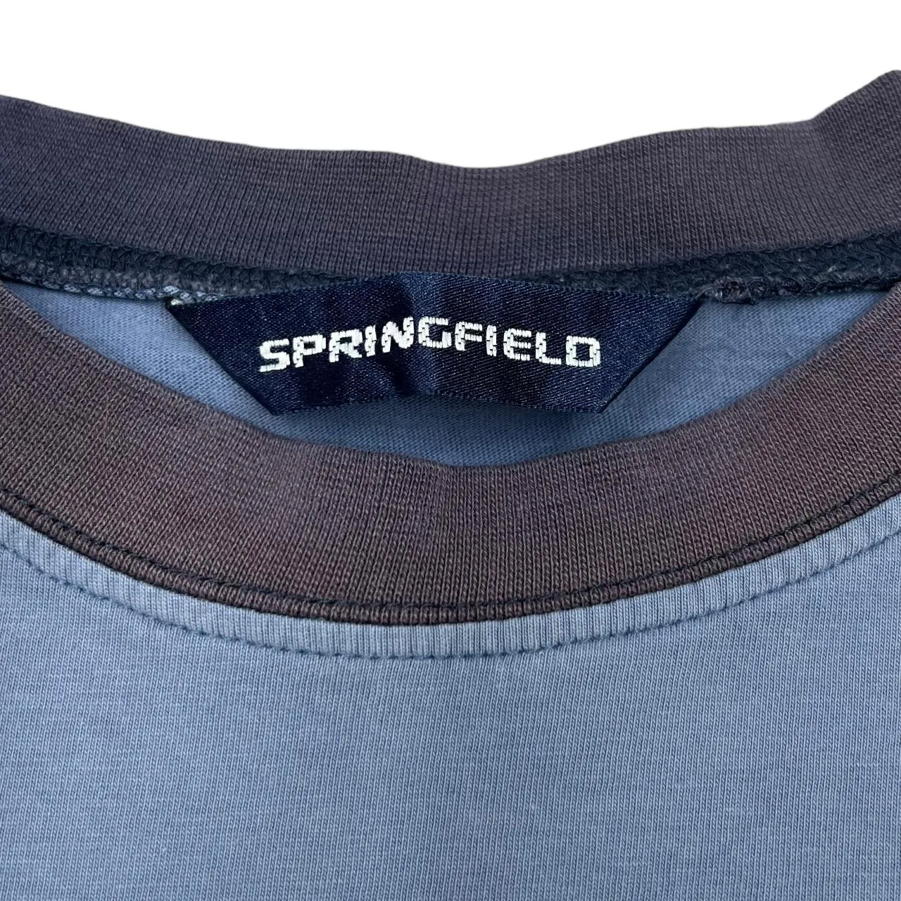 Early 00's Springfield CASH MACHINE Novelty Spellout Graphic Ringer T-Shirt
