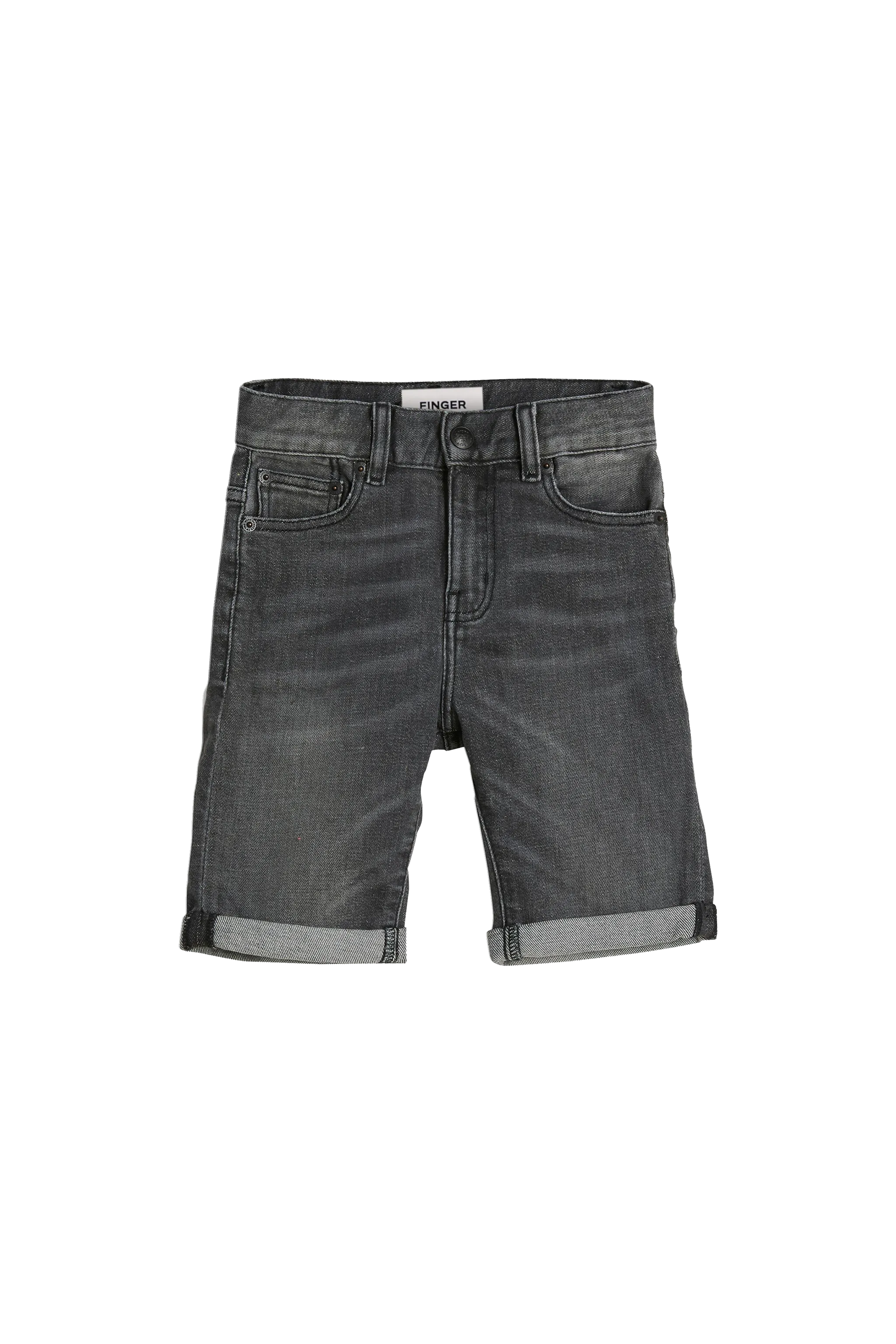 EDMOND Grey Denim - 5-Pocket Comfort Fit Shorts