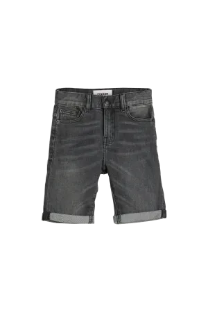 EDMOND Grey Denim - 5-Pocket Comfort Fit Shorts
