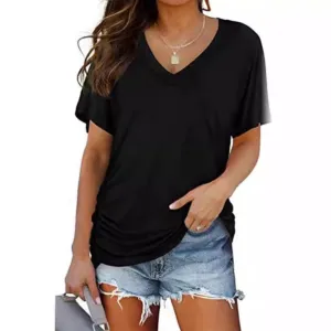 Elena  Relaxed V-Neck Tee