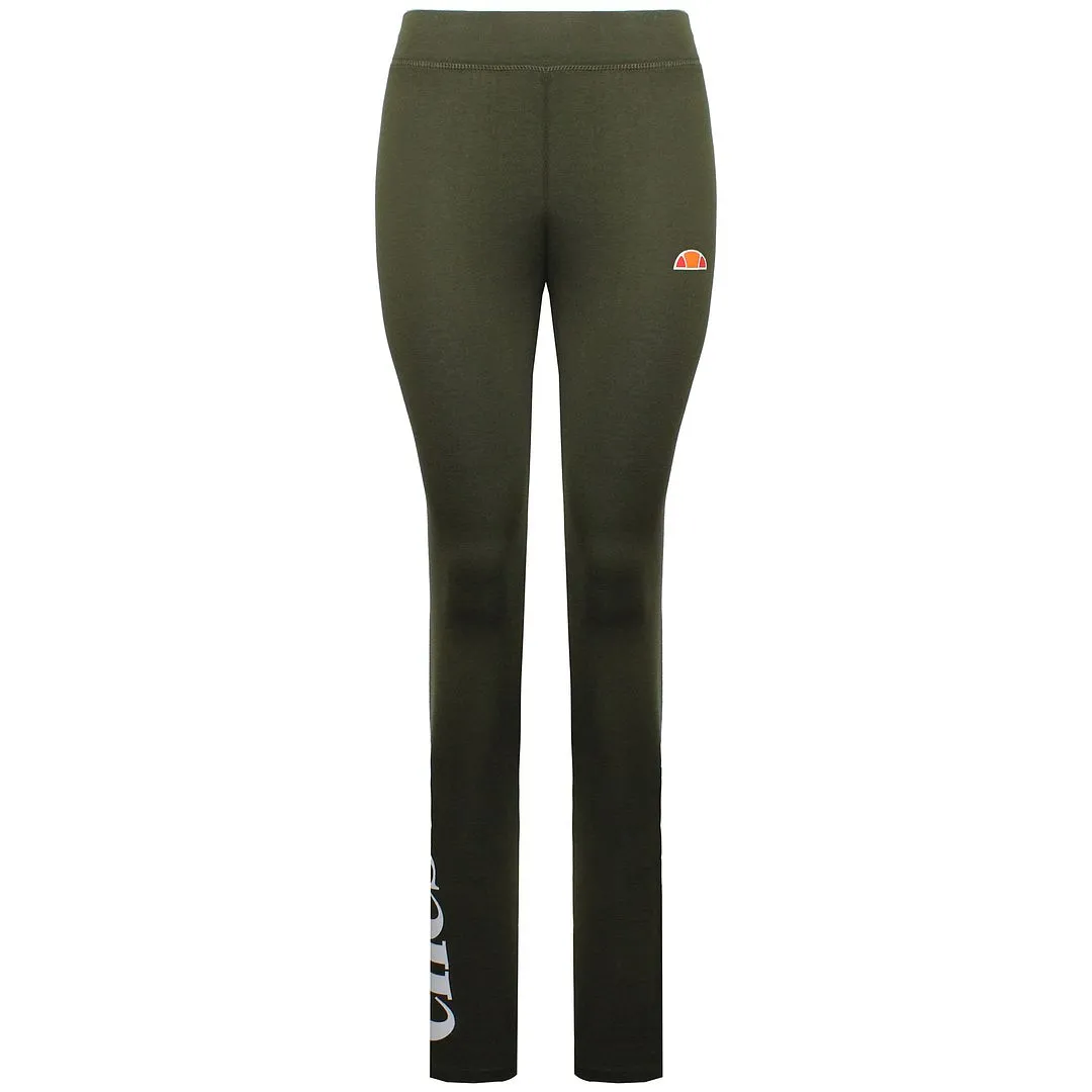 Ellesse Retro 1980S Solos 2 Womens Khaki Leggings