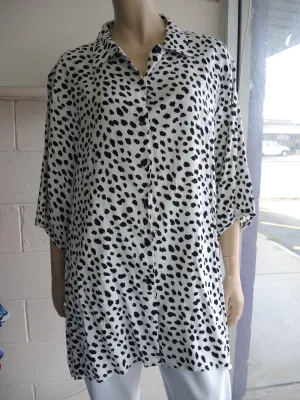 Emily Adams Rayon Spot Shirt