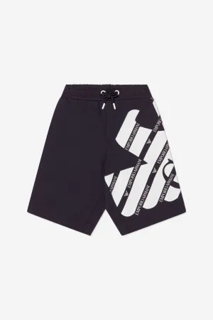 Emporio Armani Boys Cotton Logo Print Shorts
